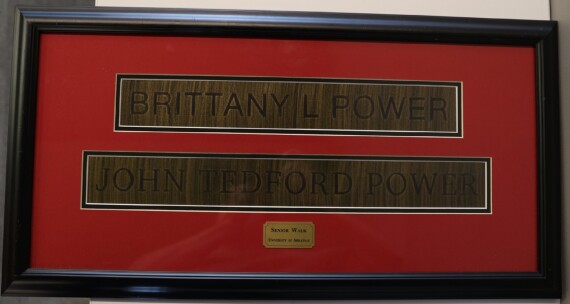 Framed Rubbing - 2 Names image